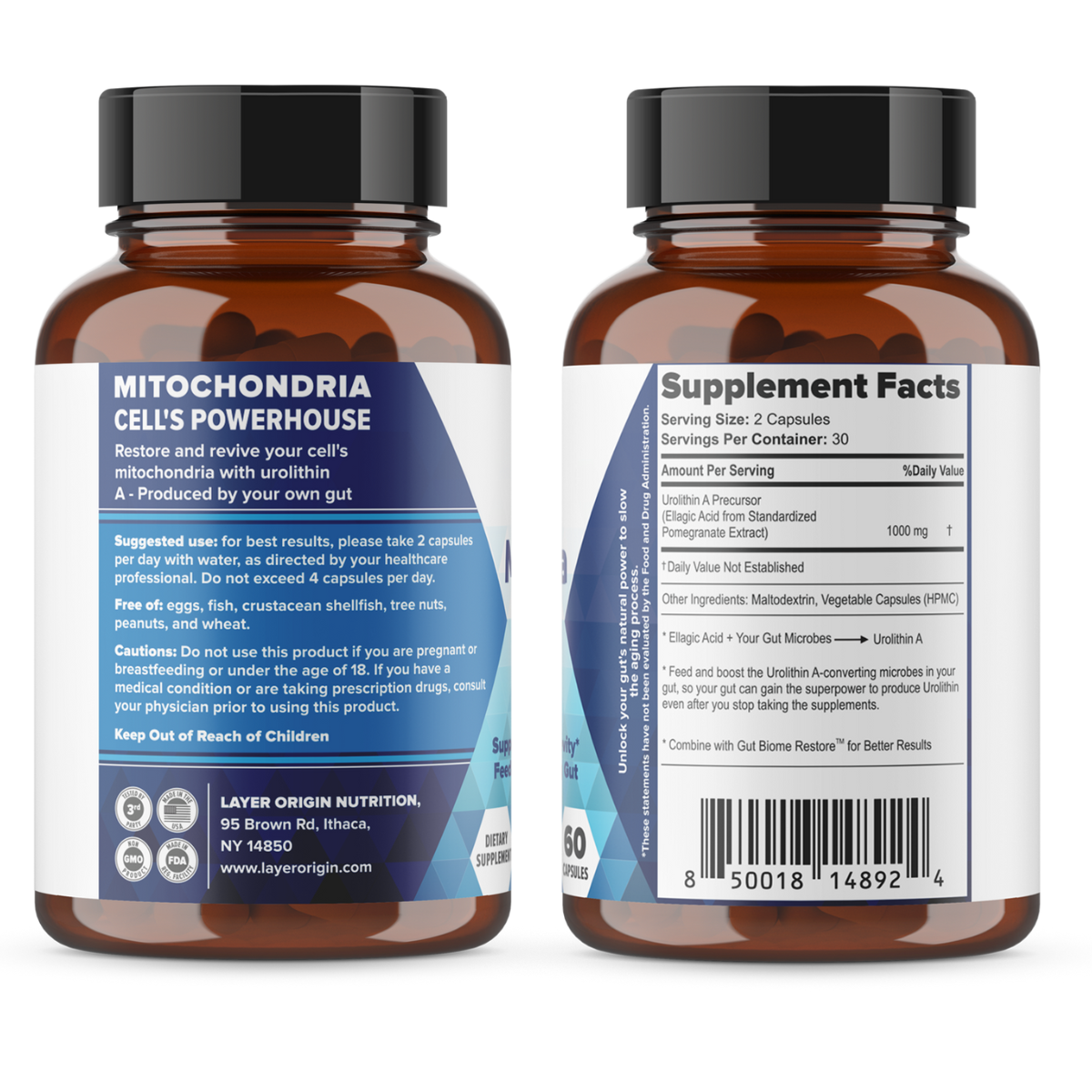 The MitiAging Anti-Aging Bundle: Gut Biome Restore™ and Mitochondria Restore & Revive™