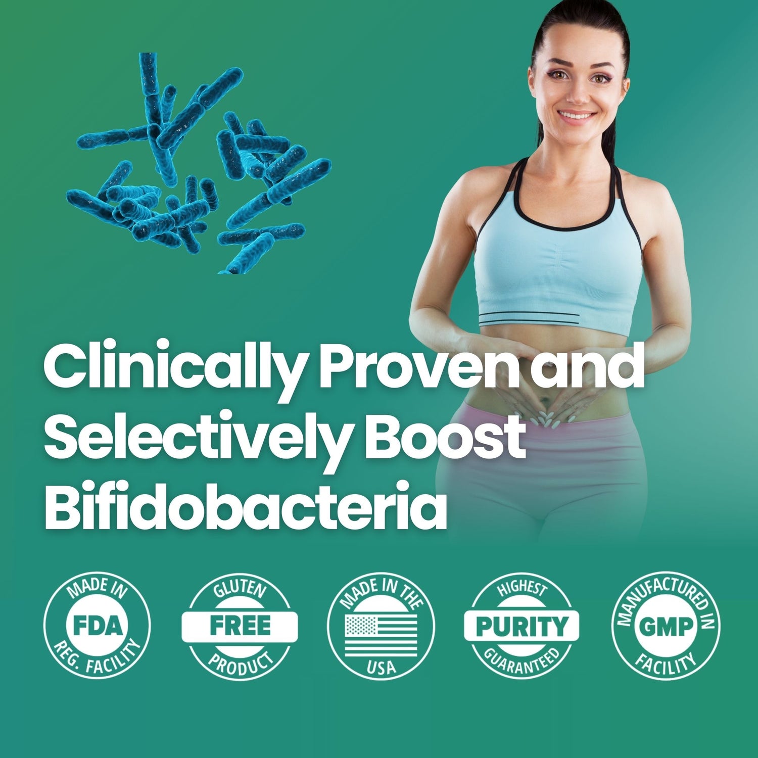 PureHMO® Human Milk Oligosaccharides Super Prebiotic Capsule Ingredients certification Made in USA Bifidobacteria - Layer Origin Nutrition